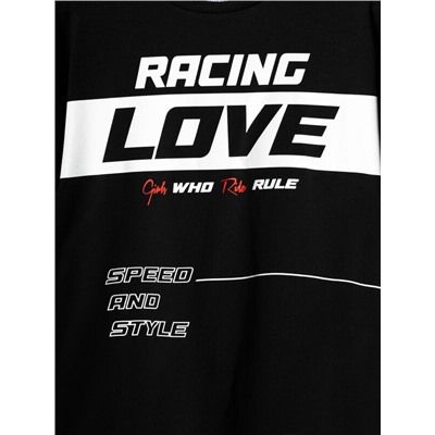 Фуфайка трикотажная для девочек (футболка)