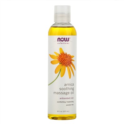 Now Foods, Solutions, Arnica Soothing Massage Oil, 8 fl oz (237 ml)