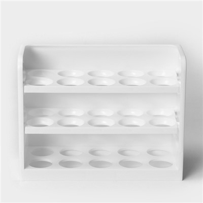 Контейнер для яиц IDEA, 30 ячеек, 25×10×19.5 см, полистирол, белый