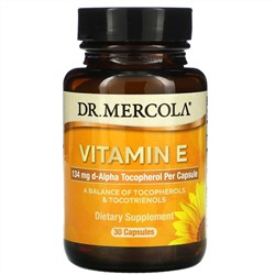 Dr. Mercola, витамин E, 30 капсул