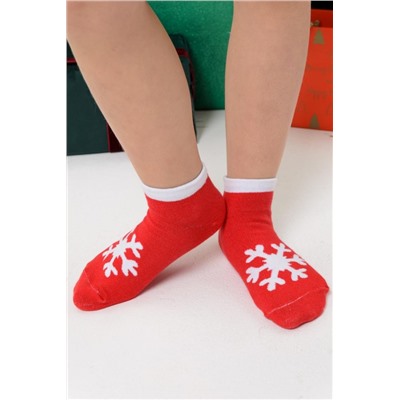 Носки детские Сноу (набор 3 пары) (Красный)