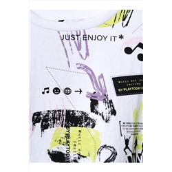 Фуфайка трикотажная для девочек (футболка) PLAYTODAY, 1240243