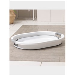 Таз складной Доляна, 39 л, 61.5×44×26.5 см, серый