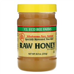 Y.S. Eco Bee Farms, Неочищенный мед, 226 г (8,0 унций)