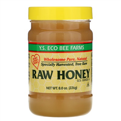 Y.S. Eco Bee Farms, Неочищенный мед, 226 г (8,0 унций)