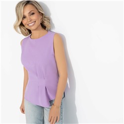 Блуза с декоративной сборкой, Счастье с тобой (lilac)