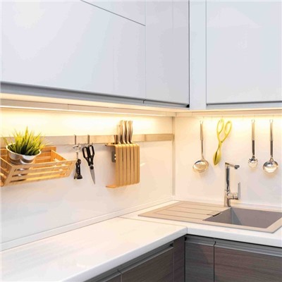 Комплект светодиодной ленты Apeyron 12В, SMD3528, 1 м, IP20, 60LED/м, 3000К, свечение тёплое белое