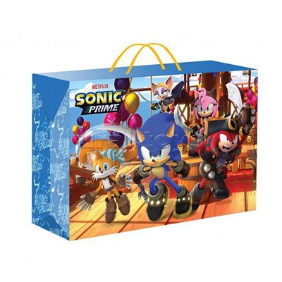 Пакет-коробка Sonic Соник l, 20*28*13 см.