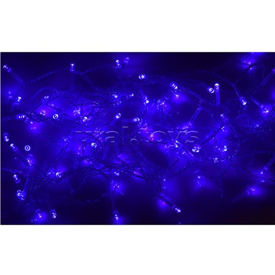 Электрогирлянда светодиодная 3 м, 96 ламп, синий