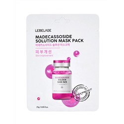 LEBELAGE - МАСКА ТКАНЕВАЯ ДЛЯ ЛИЦА С МАДЕКАССОСИДОМ MADECASSOSIDE SOLUTION MASK PACK, 25 G