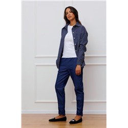 Рубашка Raposa с мелким принтом 301 (Темно-синий)