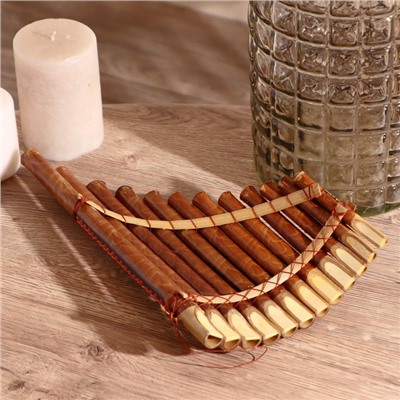 Сувенирный музыкальный инструмент «Флейта», 30×5×18 см, МИКС