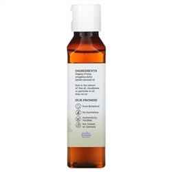 Aura Cacia, Organic, Skin Care Oil, Sweet Almond, 4 fl oz (118 ml)