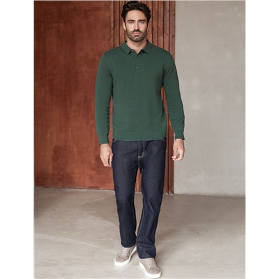 Джемпер-поло из хлопка с нейлоном