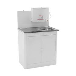 Умывальник «ТермМикс» Тандем, с ЭВН, нержавеющая мойка, 1250 Вт, 17 л, белый