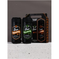 Подарочный набор косметики Beer, гель для душа и шампунь для волос HARD LINE, 2×400