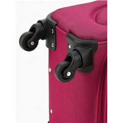 УЦЕНКА Чемодан на колёсах Royalbag маленький 46 л (S), на молнии, с увеличением, кодовый замок, 4 колеса, розовый