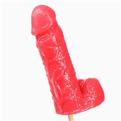 Леденец на палочке XXL «Новый год: Плохо себя вел», вкус: клубника, 140 г (18+)