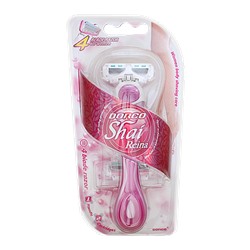 Станок для бритья для ЖЕНЩИН DORCO EVE-4/SHAI REINA (+ 2 кассеты), система с 4 лезвиями, FRA2002