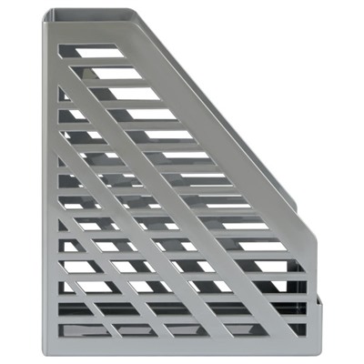 Лоток для бумаг вертикальный 160 мм XXL серый ЛТВ-30552 Стамм