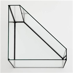 Аквариум «Дельта» угловой с крышкой, 25 л, 34×34×31/37.5 см, чёрный