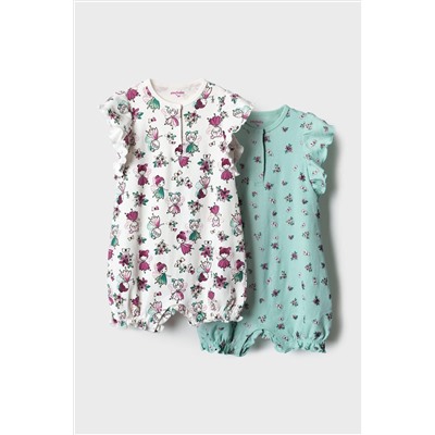 Песочник детский трикотажный для девочек, 2 шт в комплекте PLAYTODAY, 1240127