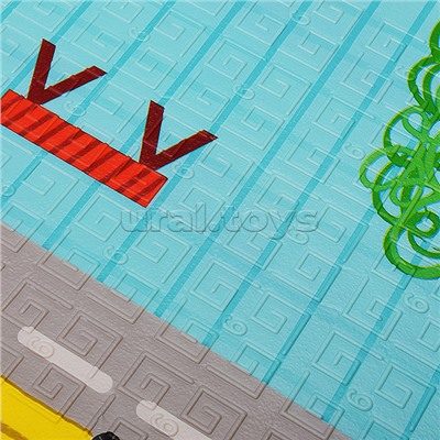 Коврик развивающий "Животные на прогулке" (150*180*0.8см.)