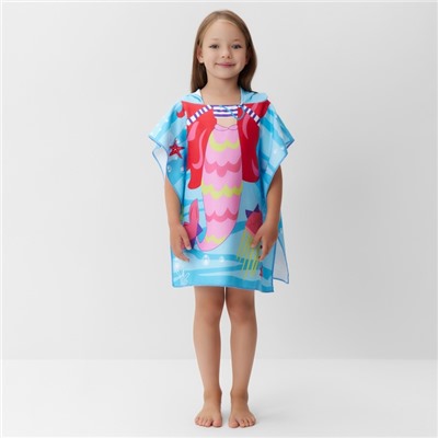 Полотенце - пончо детское LoveLife «Русалочка», 60×120 см