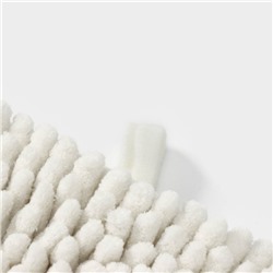 Коврик для дома LaDо́m, букли, плотность 1900 г, 50×80 см, белый