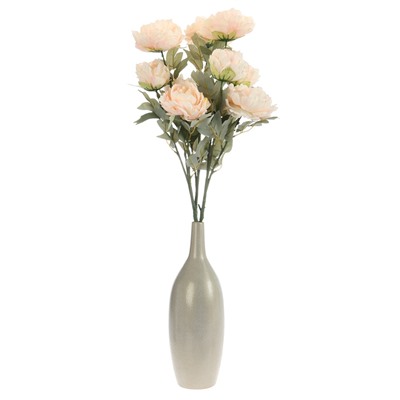 Цветы искусственные «Пион Лунная река», 12×85 см, розовые