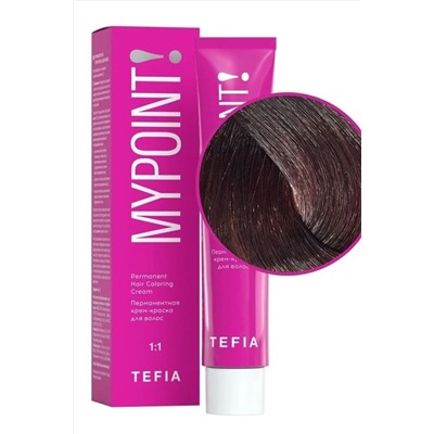 TEFIA Mypoint 5.3 Перманентная крем-краска для волос / Светлый брюнет золотистый, 60 мл KRISTALLER, 1108781