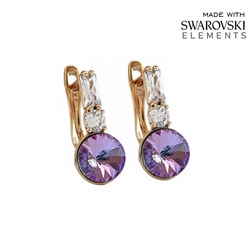 Серьги с кристаллами Swarovski