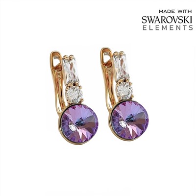 Серьги с кристаллами Swarovski