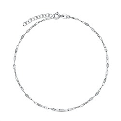 Браслет из серебра родированный (на ногу) 6217R040L23+