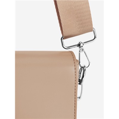 Ручка для сумки, стропа, с карабинами, 139±3×3.8 см, бежевая
