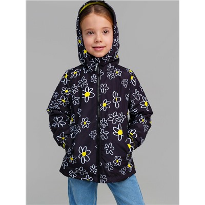 Куртка текстильная с полиуретановым покрытием для девочек (ветровка)