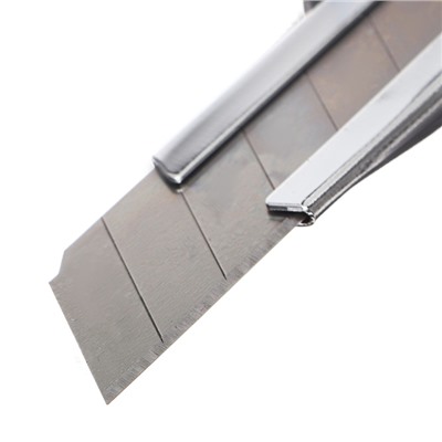 Нож канцелярский 18 мм, металлический, Zinc-alloy, TOP
