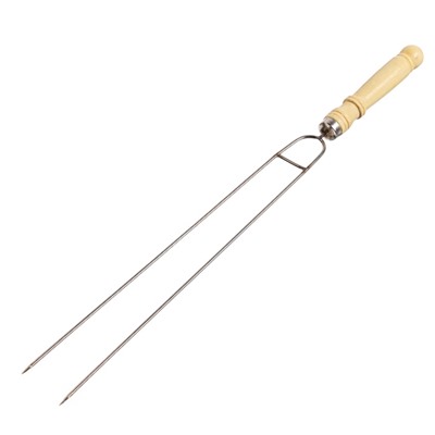 Шампур-спица для овощей, набор - 6 шт., 37 см, с деревянной ручкой
