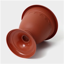 Вазон для цветов «Колывань», 5.6 л, d=26 см, h=28 см, терракотовый