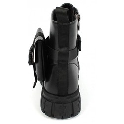 AL5097 черн Ботинки деми для девочек (32-37)/6