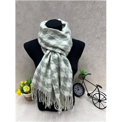 Палантин в клетку из кашемира, мультицвет