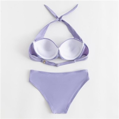 Купальник женский раздельный MINAKU «Classic», размер 44, цвет сиреневый