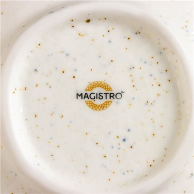 Салатник Magistro Poursephona, 500 мл, d=13.6 см, фарфор, бежевый