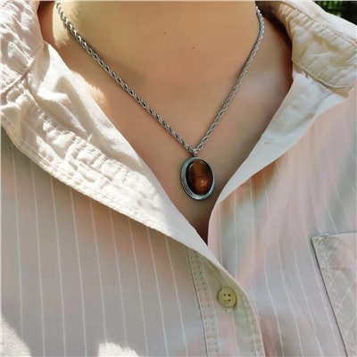 Колье "ТИГРОВЫЙ ГЛАЗ"