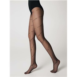 Фантазийные CONTE SENTIMENT Колготки c диагональными надписями