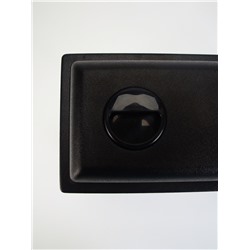 Аквариум «Прямоугольный» с крышкой, 5 л, 25×13×15.5/18 см, чёрный