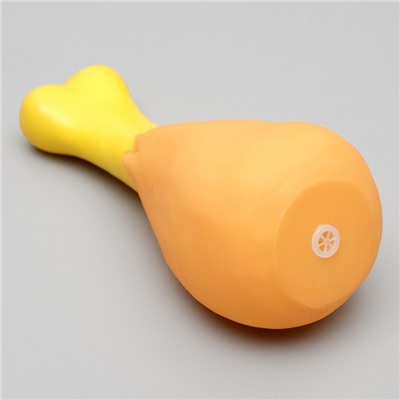 Игрушка для собак «Куриная голень гриль», 12.5 см, пищащая, винил, цвет МИКС