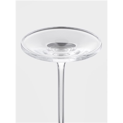 Бокалы для вина «Пион», 190 мл, набор 6 шт., стекло, прозрачные