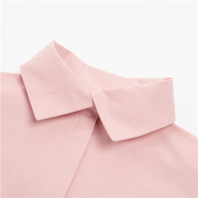 Рубашка женская с рукавами фонариками MINAKU: Casual Collection, размер 42, розовая