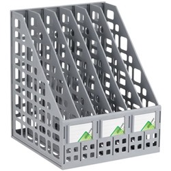 Лоток для бумаг вертикальный  6 отд. серый ЛТВ-63725/ЛТ86 Стамм